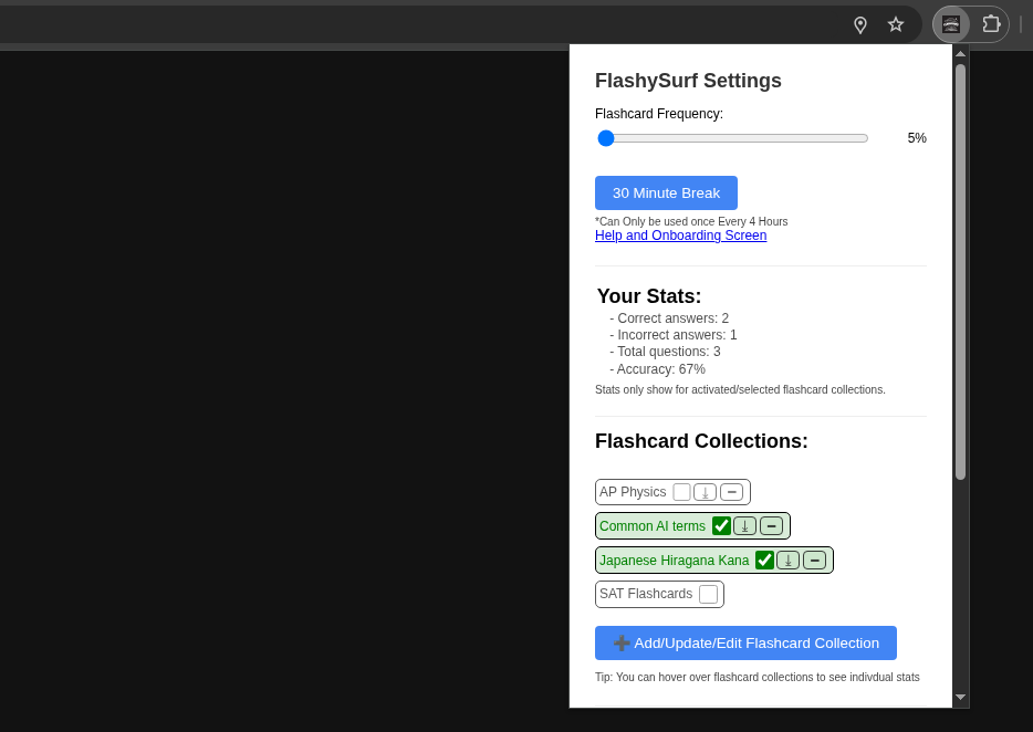 Screenshot placeholder showing the collection management interface with multiple collections, enable/disable options, and import functionality